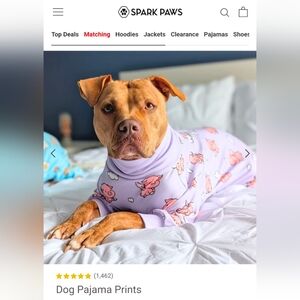 Sparkle Paws dog pajamas, set of two, size 2xl
